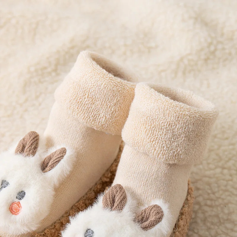 Thickened Fluffy Baby Animal Non-slip Socks  Shoes