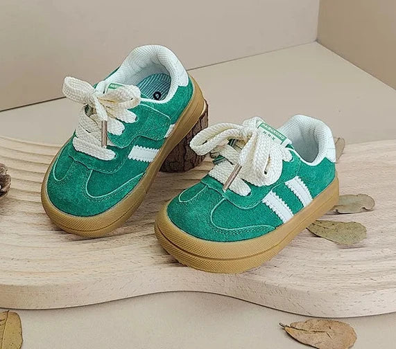 Leather Toddler Kids Sneakers | Outdoor Retro Baby Sneakers Soft Sole shoes