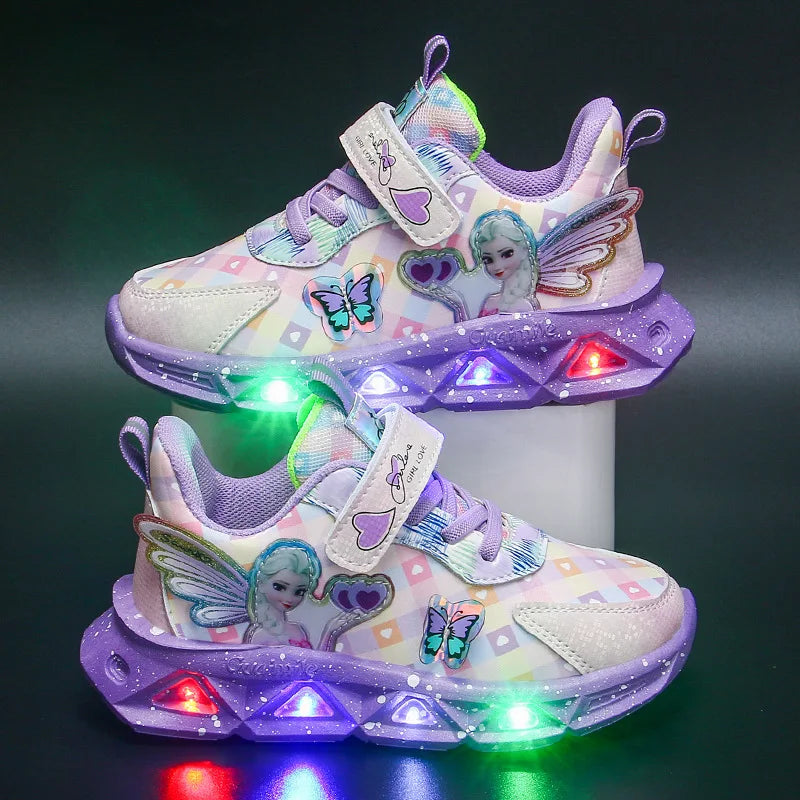 Light Up Walmart Girls Shoes Athletic Works Toddler Girl's Light
