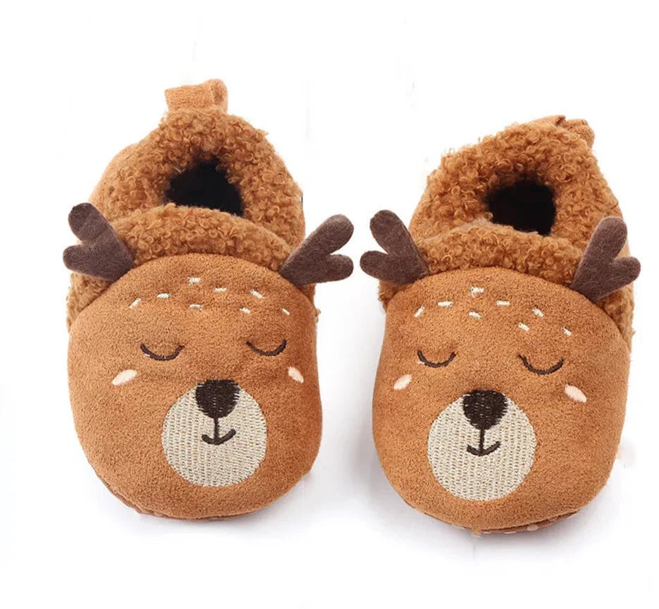 Cozy Animal-Themed Baby Shoes