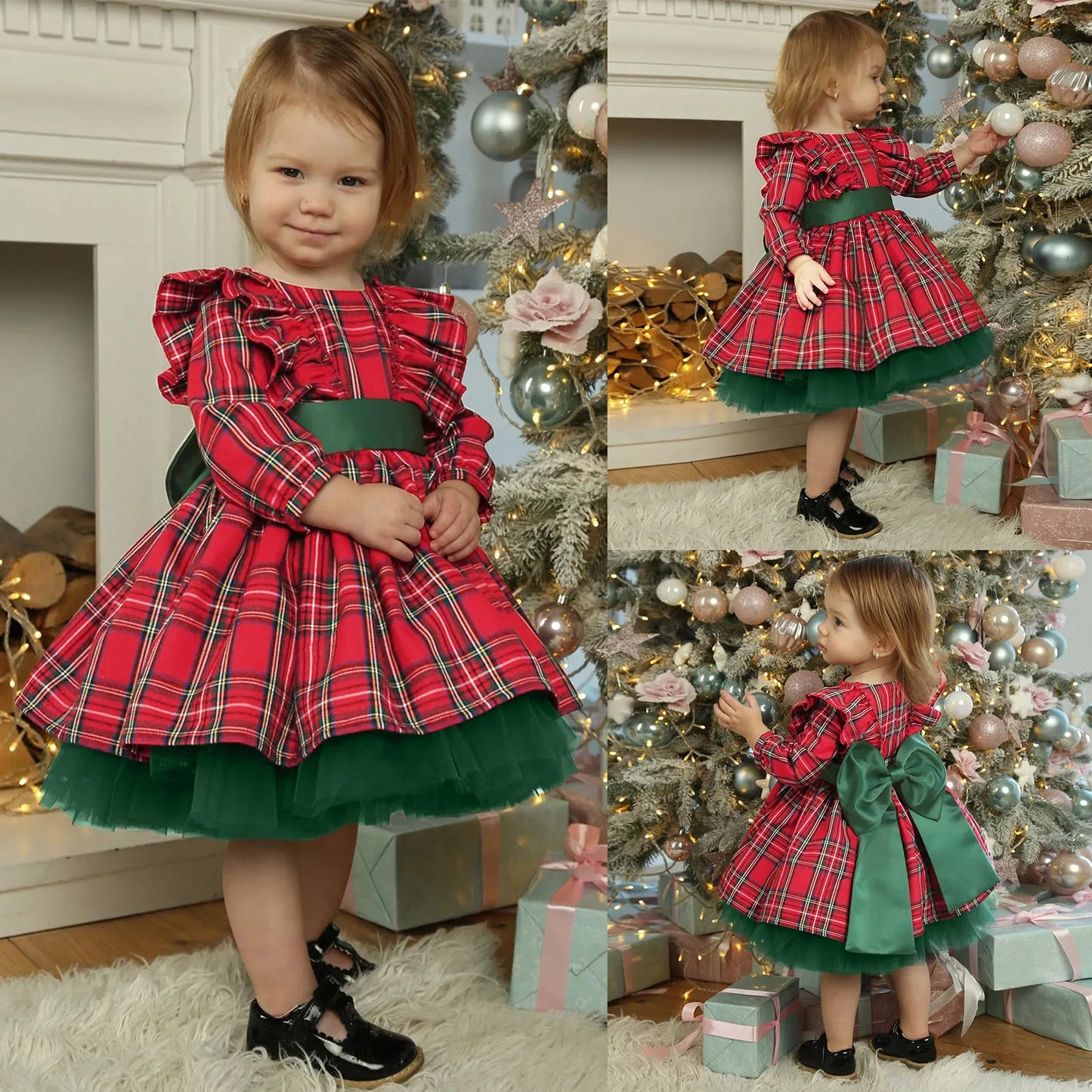 Toddler Girl Christmas Dress – MGK & Co Ltd Toddler Girl Christmas Dress – MGK & Co Ltd