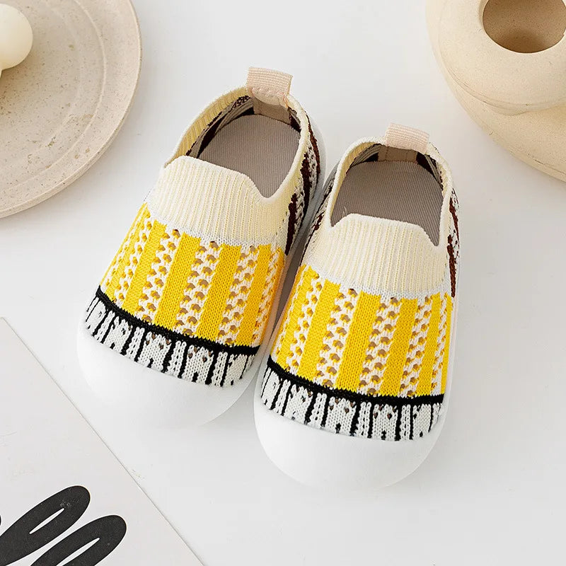 Baby Knit Sock Shoes | Breathable Non-Slip First Walker Sneakers | Lightweight Toddler Shoes (0–24 Months)
