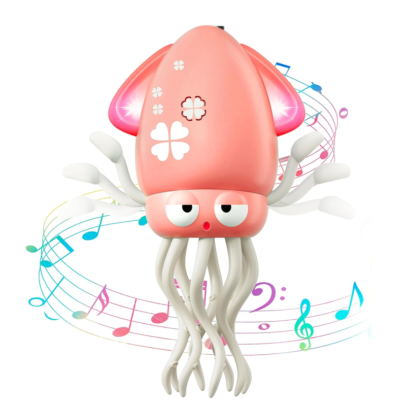 Electric Dancing squid toy – Musical Light-Up Squid for Kids, Babies & Pets