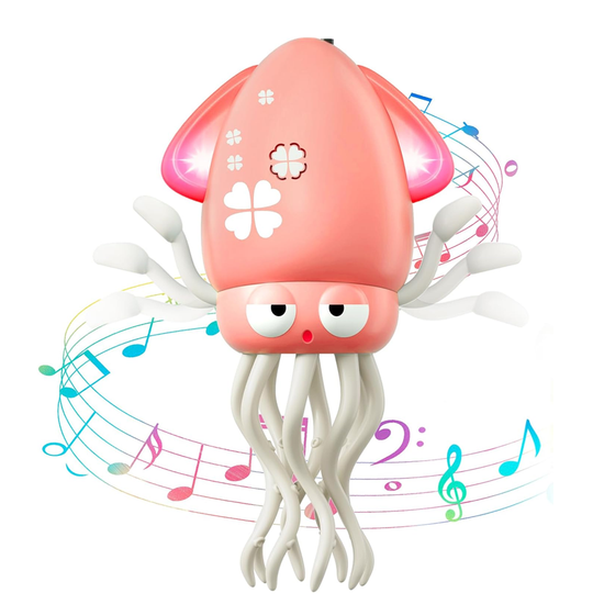 Electric Dancing squid toy – Musical Light-Up Squid for Kids, Babies & Pets