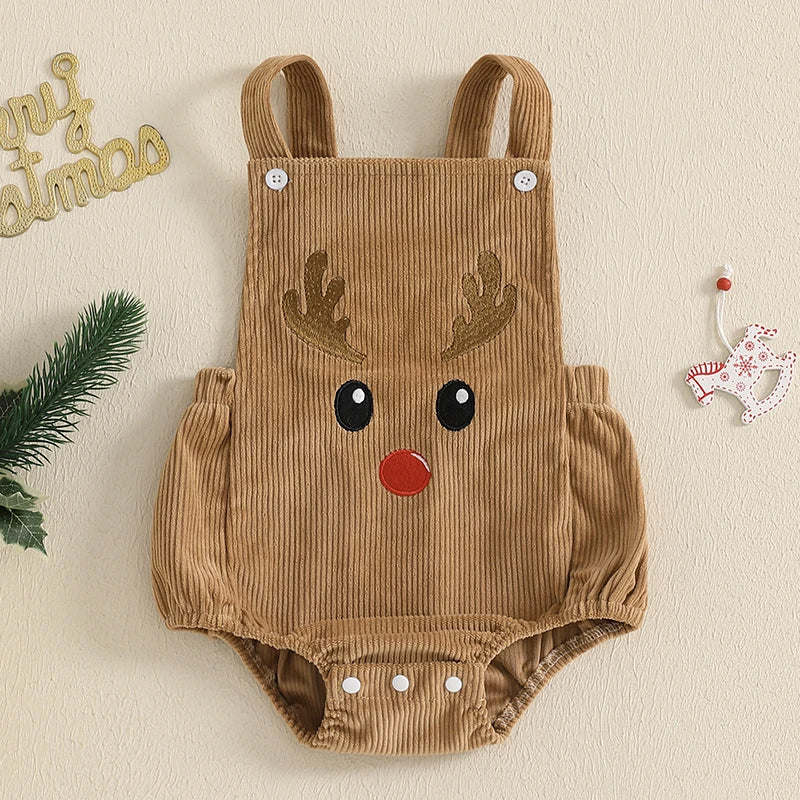 Christmas Baby Rompers – Gingerbread, Snowman & Reindeer Outfits
