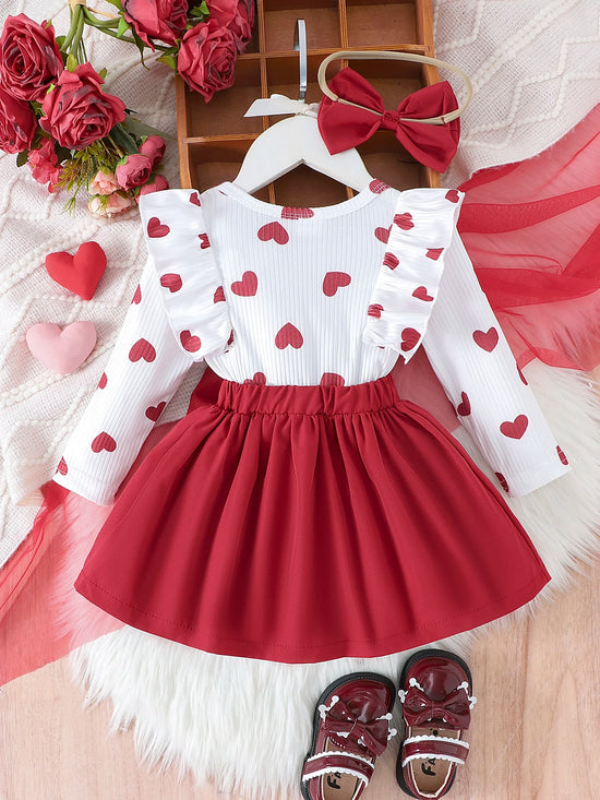 Adorable Baby Girl Valentine's Outfit