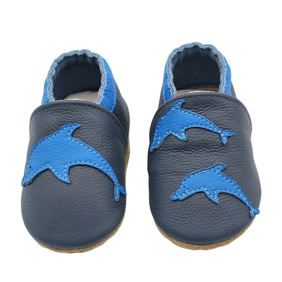 Soft Leather Baby Shoes – Newborn Booties for Boys & Girls | First Walker Moccasins
