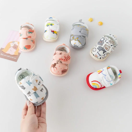 Printed Cotton Soft Sole baby shoes