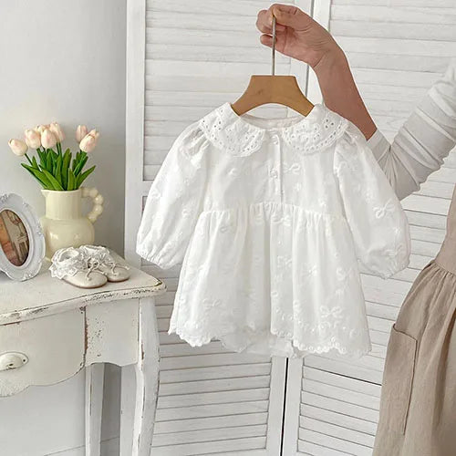 Baby Girl Lace Romper | Newborn Vintage Princess Outfit