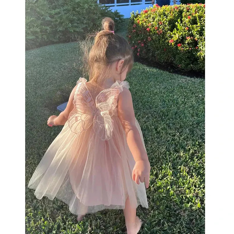Enchanting Butterfly Baby Girl Dress , Little Princess Birthday Dress