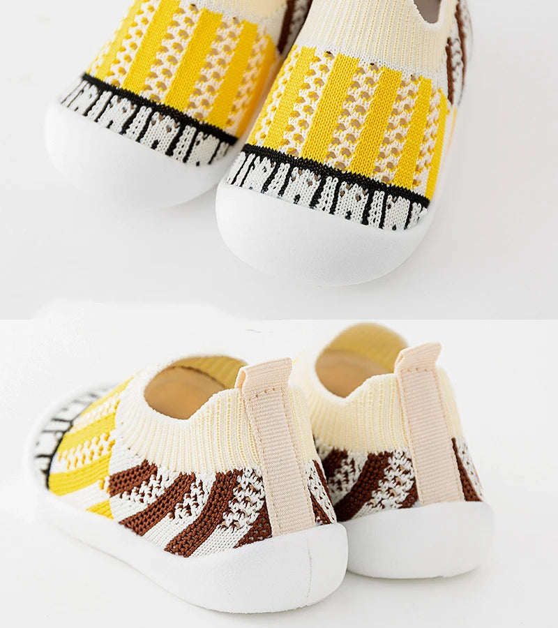 Baby Knit Sock Shoes | Breathable Non-Slip First Walker Sneakers | Lightweight Toddler Shoes (0–24 Months)