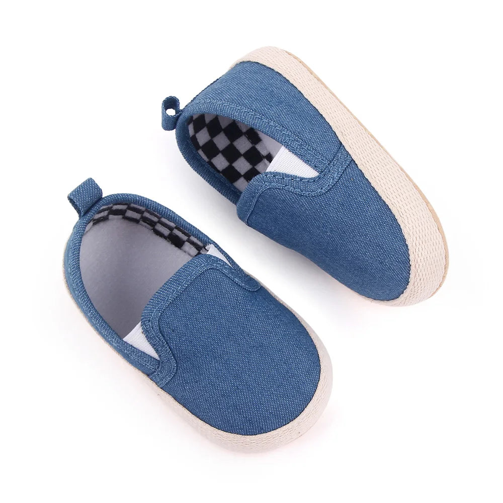Baby Slip On Canvas Shoes | Soft Sole Toddler First Walker Sneakers