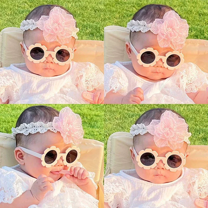 Kids Flower Sunglasses Baby & Toddler | Cute Summer UV Protection Shades