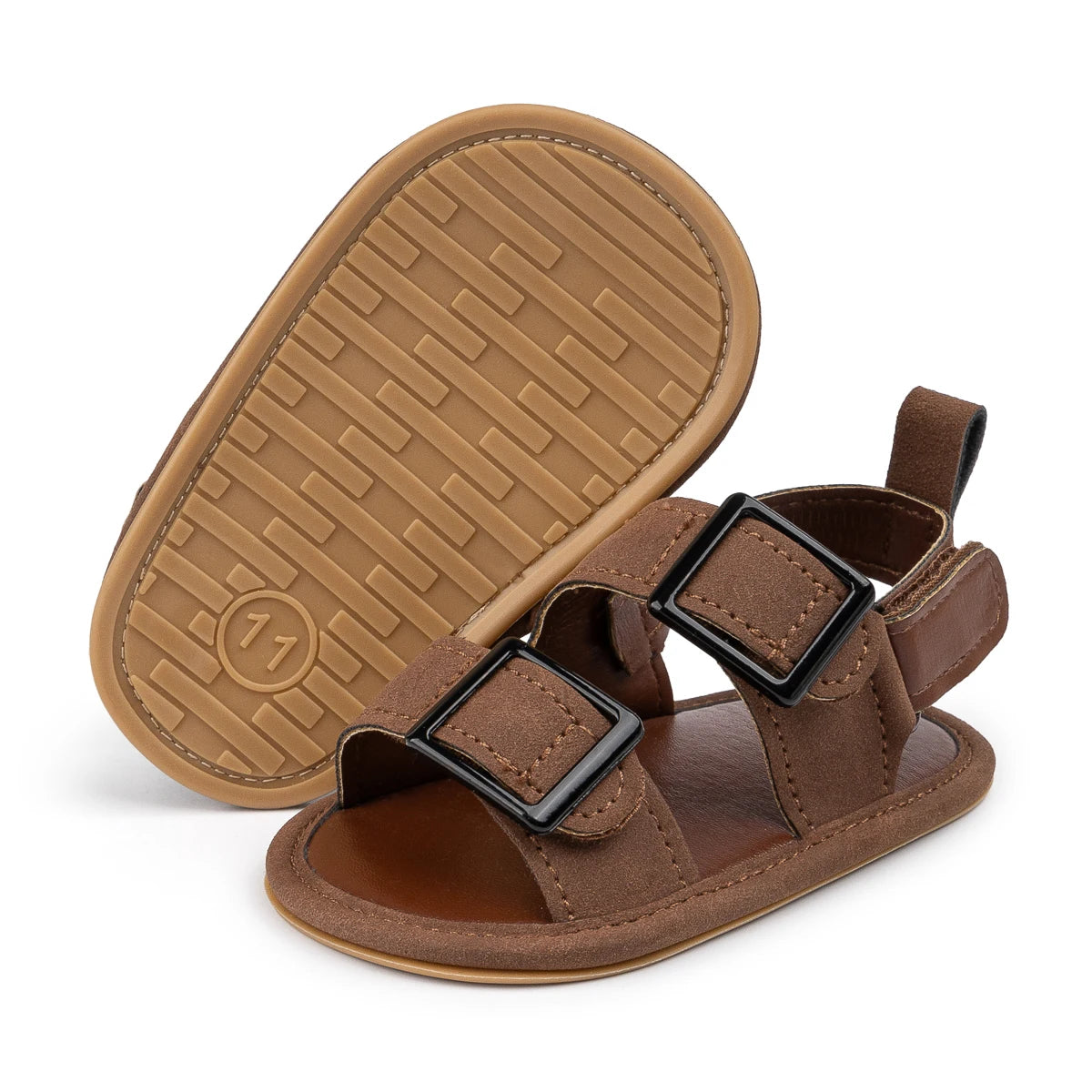 Casual Buckle Baby Sandals Soft Sole First Walker Shoes | Anti-Slip Comfortable Toddler Beach Sandals