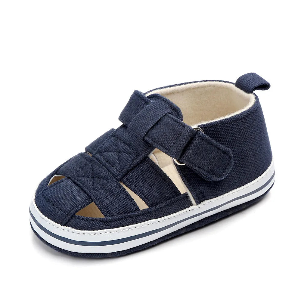 Sandales Bébé Semelle Souple Chaussures pour Tout-petits | Sandales d'été Respirantes en Toile pour Bébés Premiers Pas