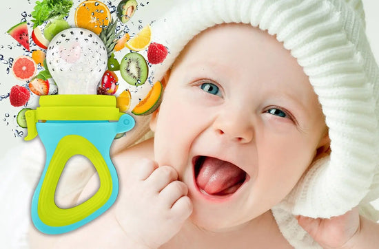 Squeezing Silicone Baby Feeder & Pacifier Spoon – Infant Food Feeder | 3 Colors