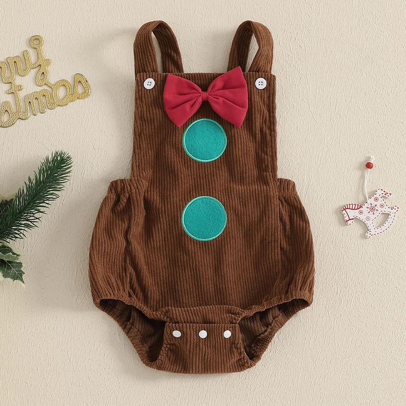 Christmas Baby Rompers – Gingerbread, Snowman & Reindeer Outfits