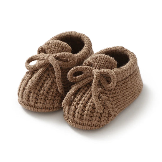 Knitted Newborn Baby Shoes – Warm First Boots for Infant Boys & Girls