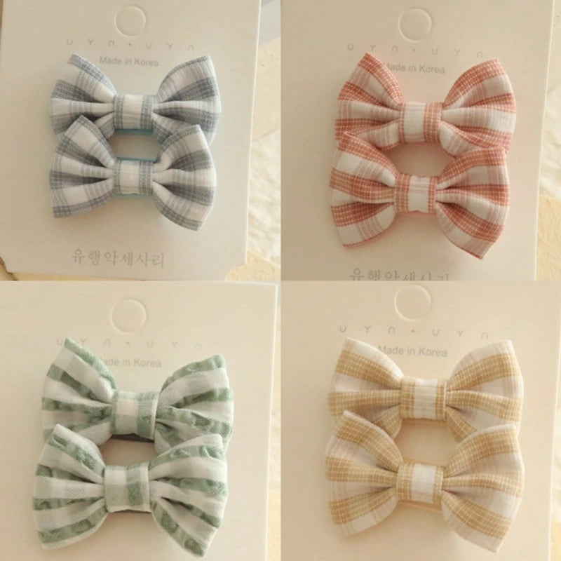 Baby Girl Hair Bows Set – Soft Fabric Clips for Newborns & Toddlers | Neutral & Floral Infant Hair Accessories (Copy)