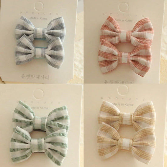 Baby Girl Hair Bows Set – Soft Fabric Clips for Newborns & Toddlers | Neutral & Floral Infant Hair Accessories (Copy)