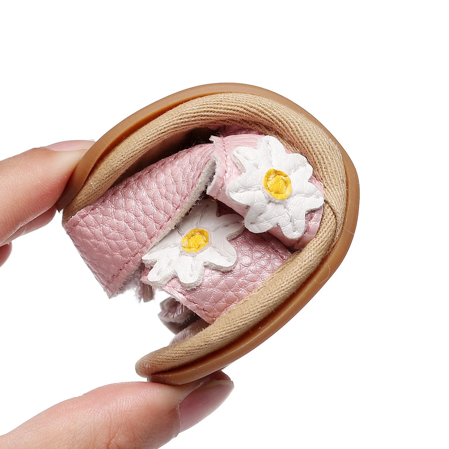 Baby Girl Daisy Sandals | Soft Sole Floral First Walker Shoes | Toddler Summer Sandals (0–24 Months)