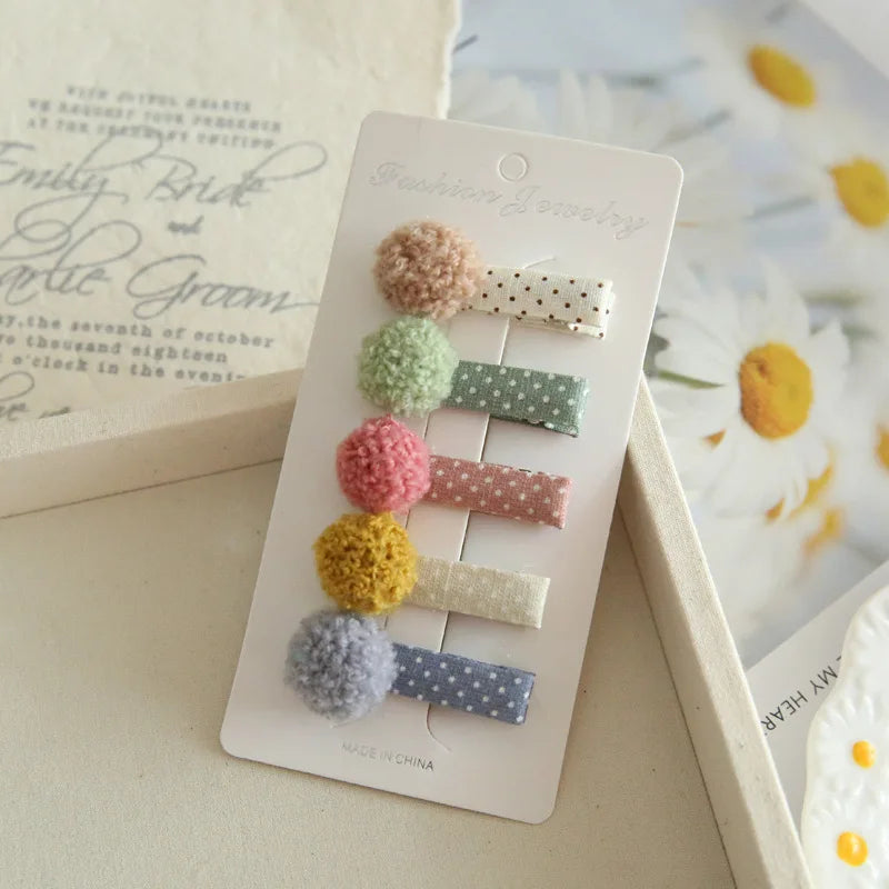 Baby Girl Hair Bows Set – Soft Fabric Clips for Newborns & Toddlers | Neutral & Floral Infant Hair Accessories (Copy)