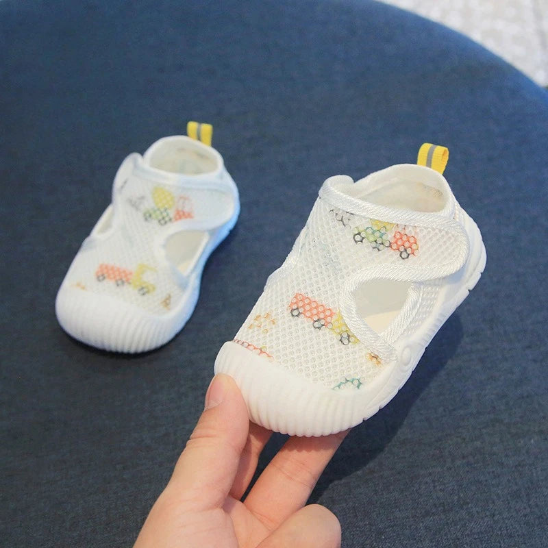 Baby Velcro Sandals | Mesh Soft Sole First Walker Shoes