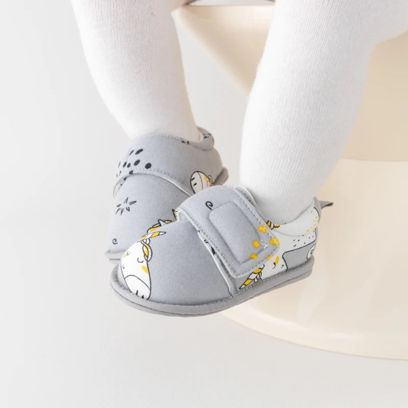 Printed Cotton Soft Sole baby shoes