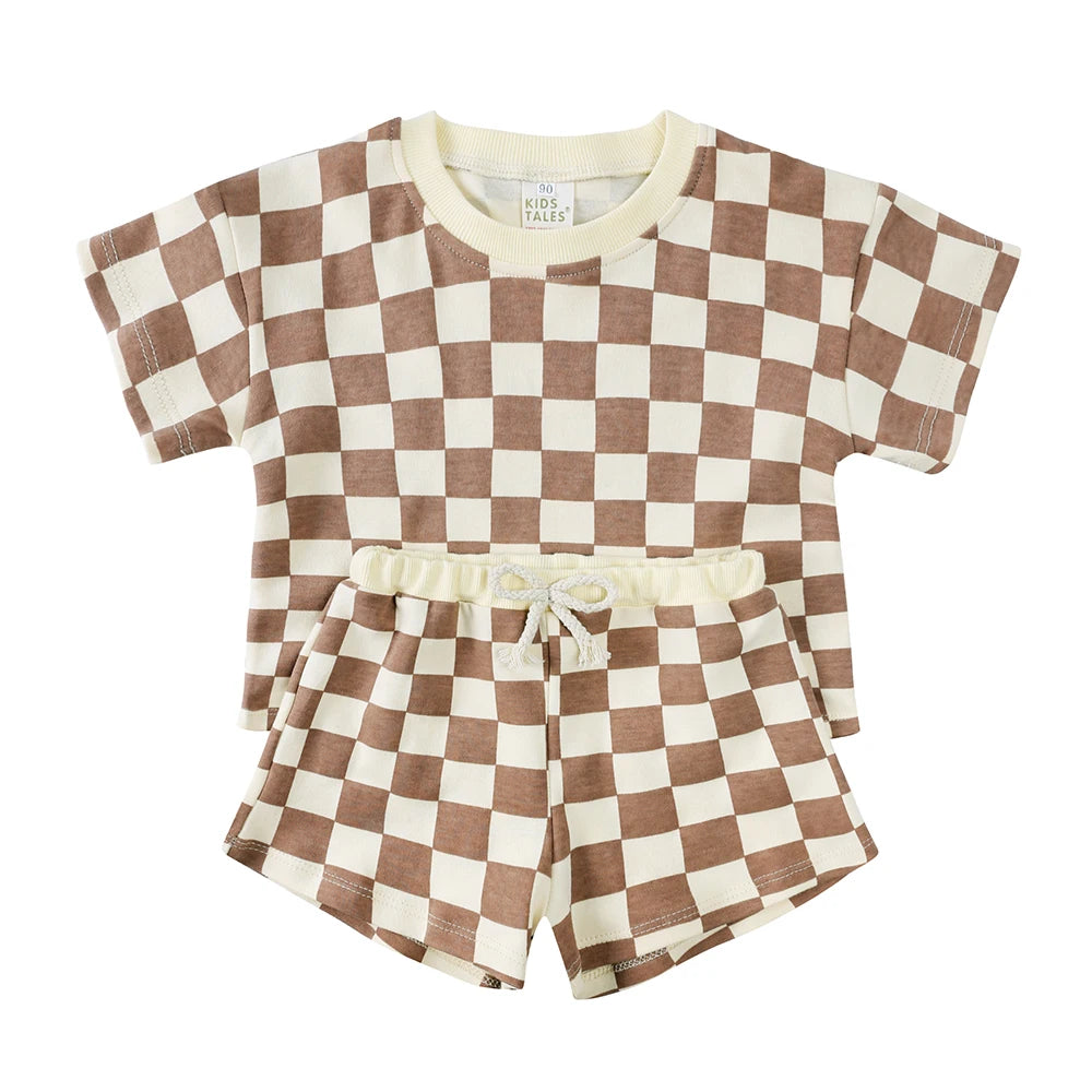 Toddler Summer Outfit Set | Baby Boy Printed T-Shirt & Shorts Matching Set