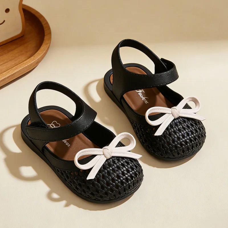 Breathable Baby Mary Jane Shoes | Bow Toddler Flats