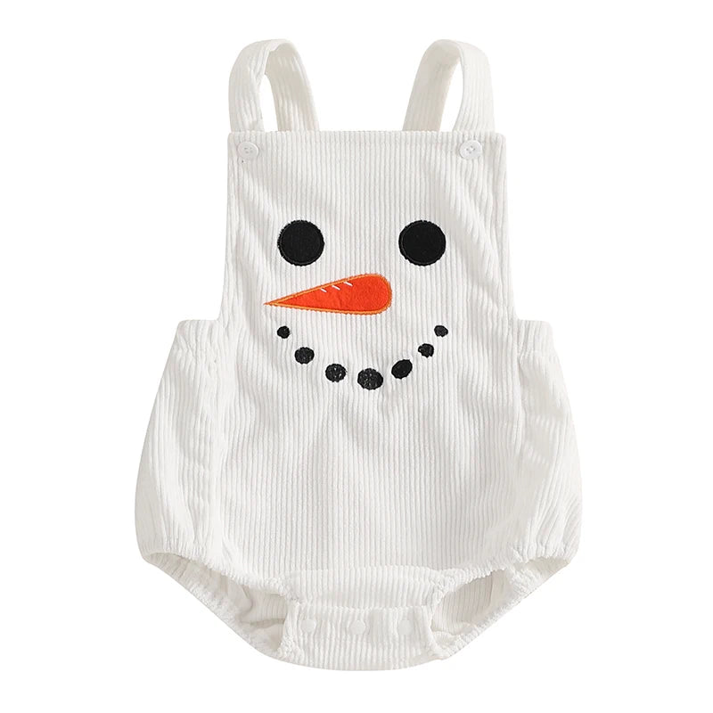 Christmas Baby Rompers – Gingerbread, Snowman & Reindeer Outfits