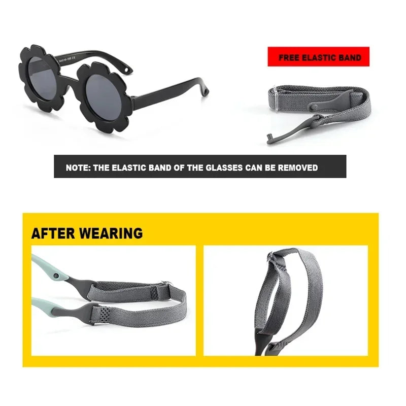 Kids Flower Sunglasses Baby & Toddler | Cute Summer UV Protection Shades