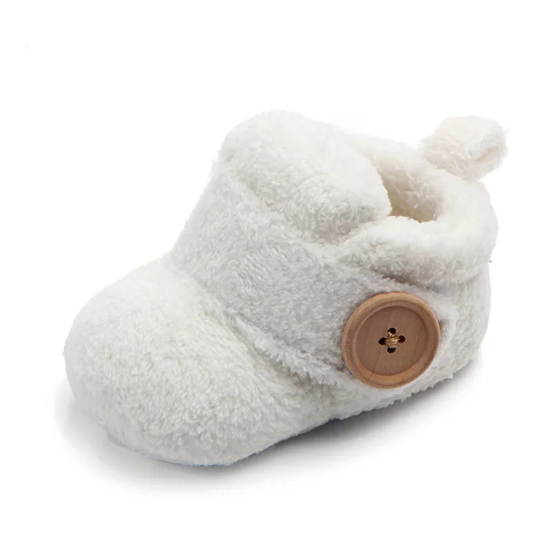 Cute Baby Girl Boy Casual Shoes Warm Plush Mutilcolor Lovely Soft Soled Walking Shoes Fashion Design Infant Shoes First Walkers