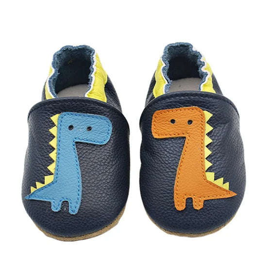 Soft Leather Baby Shoes – Newborn Booties for Boys & Girls | First Walker Moccasins