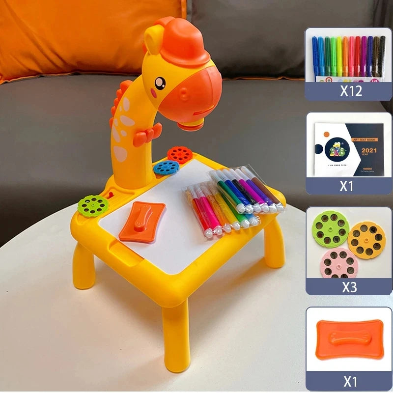 Mini LED Art Projector for Kids – Drawing Table, Lightweight Painting Board, and Fun Creative Toy