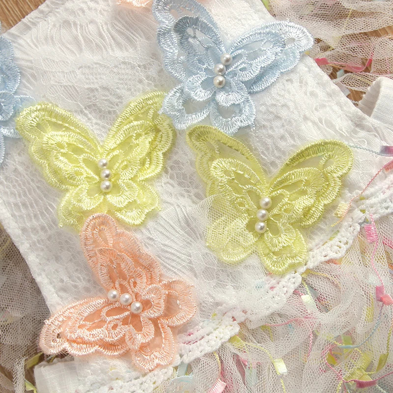 Baby Lace Romper Dress | Newborn Butterfly tussle Princess Outfit Toddler Party Dress