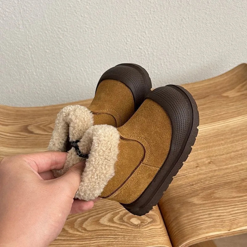 Baby Winter Boots – Warm Fleece-Lined Non-Slip Ankle Boots for Infants & Toddlers