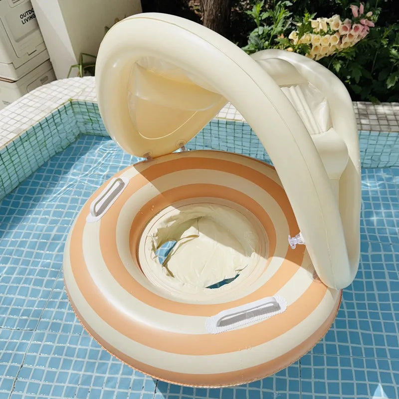 Baby Swim Float with Canopy | Infant Pool Float & Sun Shade