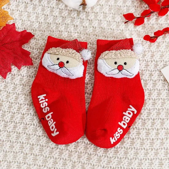 Baby Christmas Socks – Cute Santa, Reindeer & Holiday Designs | MGK & Co