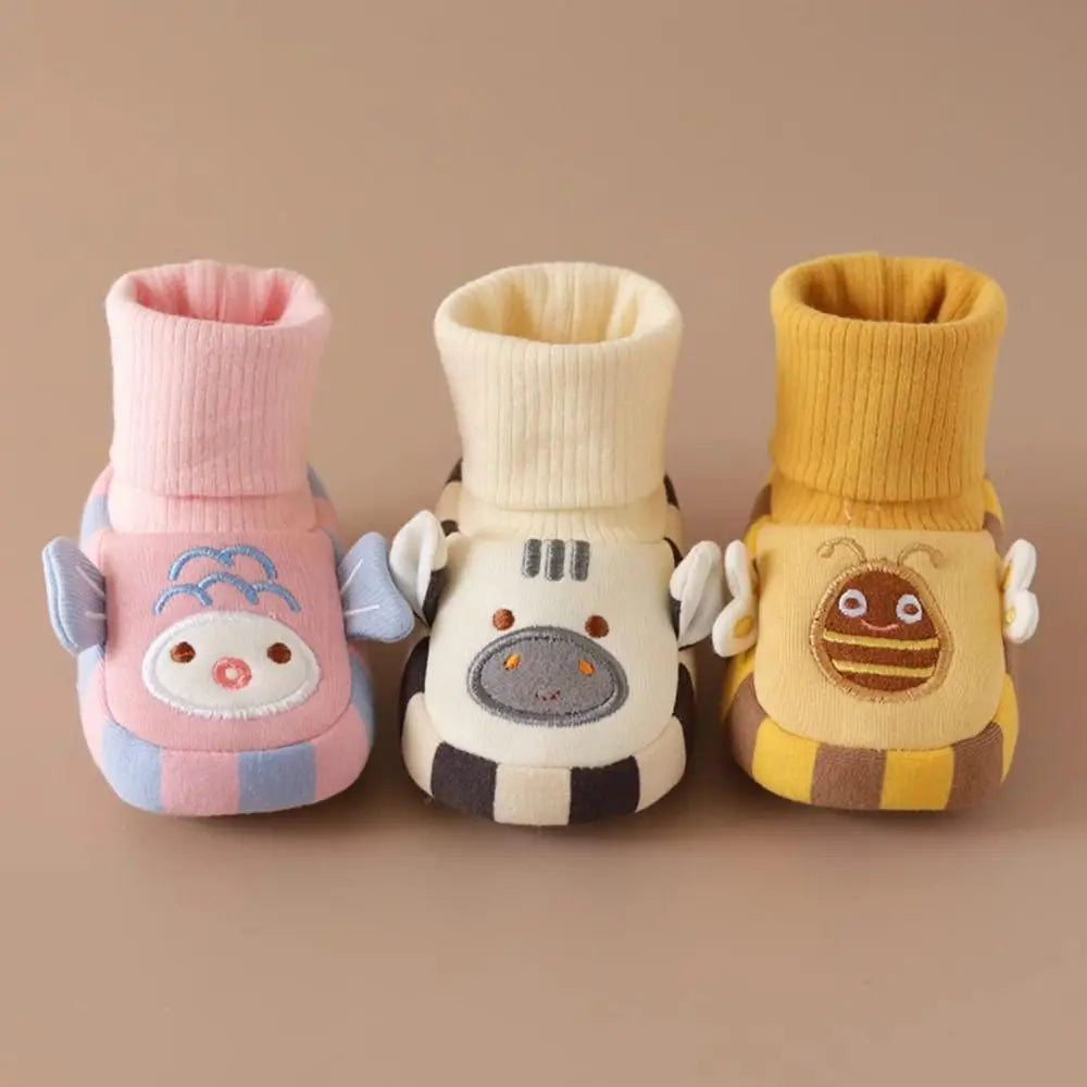 Baby Animal Sock Shoes – Soft Non-Slip First Walker Slippers for Infants & Toddlers