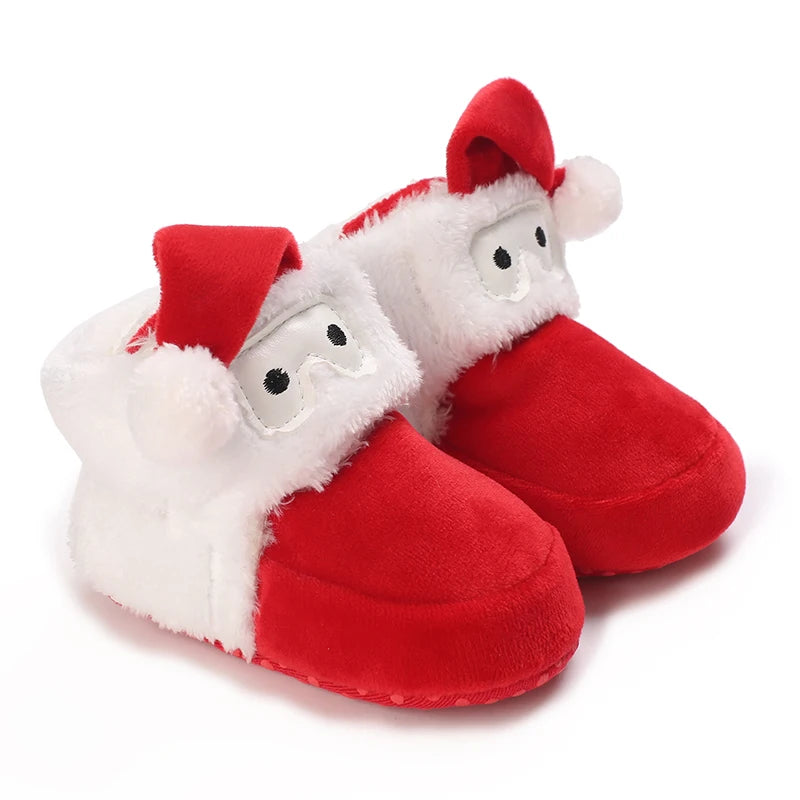 Winter Baby Girls Boots – Cute Bow Plush Pom Snow Shoes for Toddlers & Infants