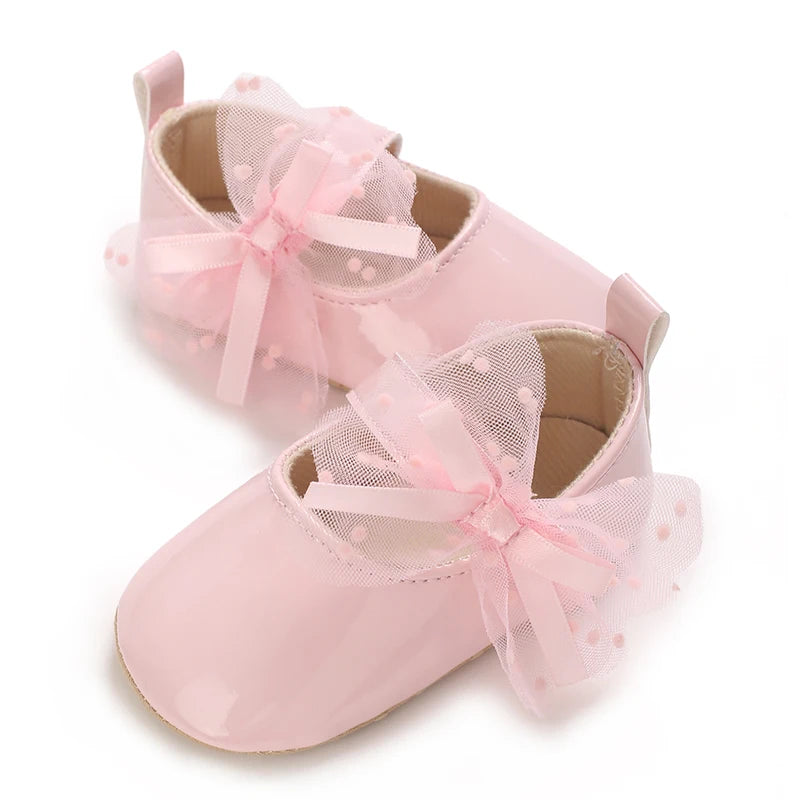 Baby Girl Pink Shoes | Soft Sole First Walker Toddler Shoes