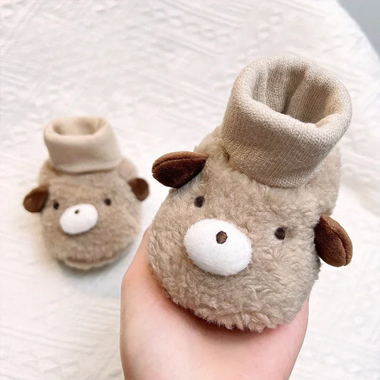 Adorable Baby Booties - Soft Plush Animal Design for Newborns & Infants