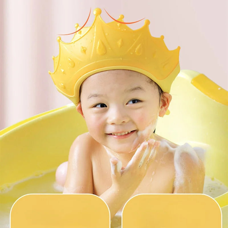 Silicone Baby Shower Hat | Waterproof Eye & Ear Protection Shampoo Cap for Toddlers & Kids