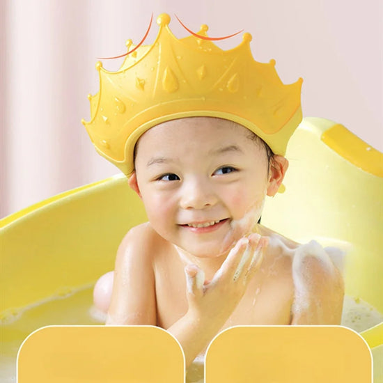 Silicone Baby Shower Hat | Waterproof Eye & Ear Protection Shampoo Cap for Toddlers & Kids