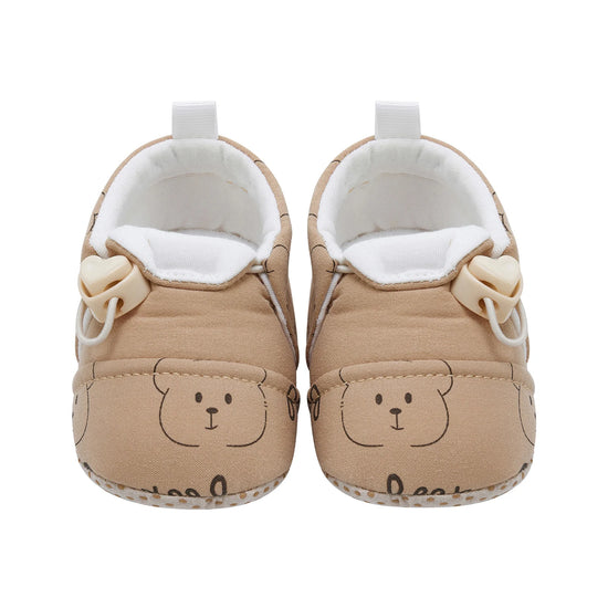 Soft Sole, Non-Slip, Cute animal Print with Drawstring