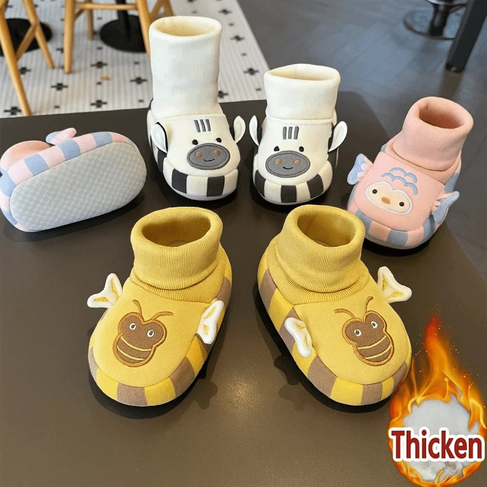 Baby Animal Sock Shoes – Soft Non-Slip First Walker Slippers for Infants & Toddlers