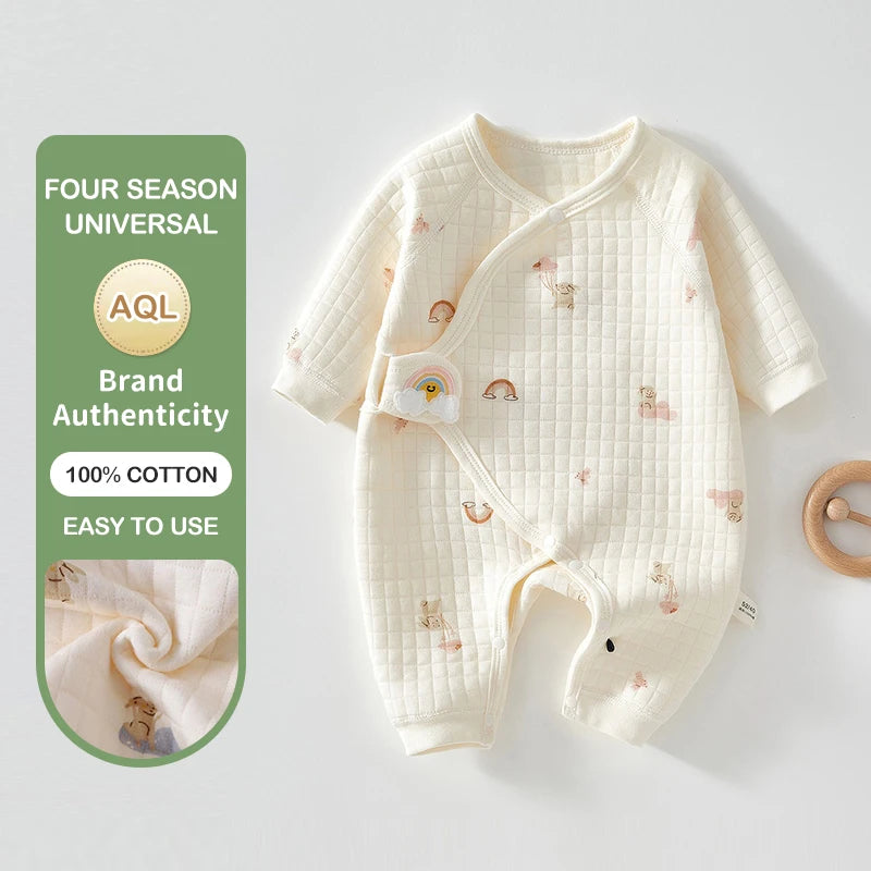 Newborn Cotton Romper Pajamas | Soft Bear Print Baby Sleepwear Onesie  | One-Pieces