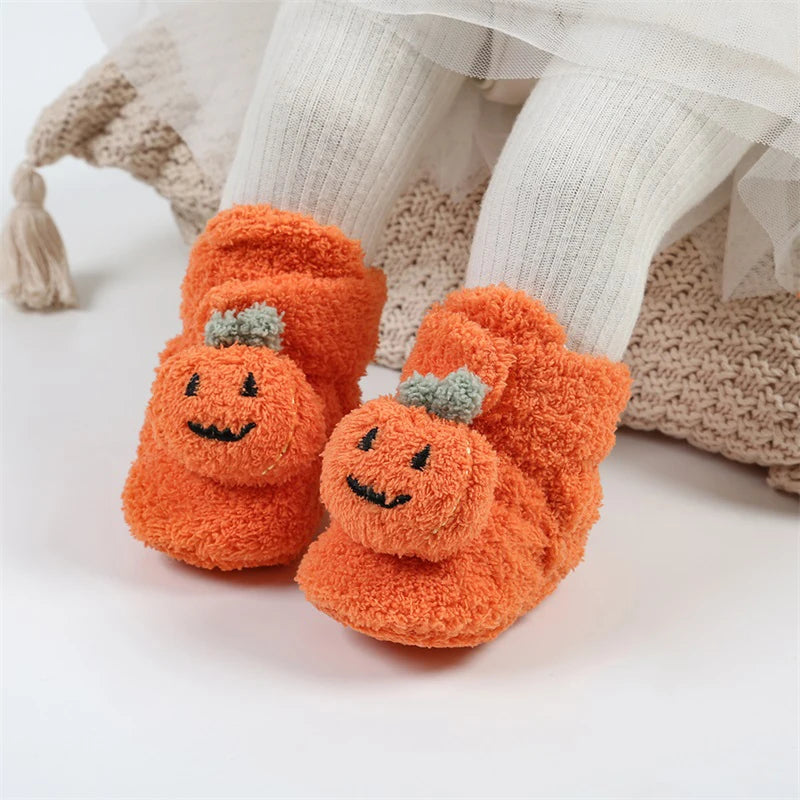 Pumpkin Baby Booties