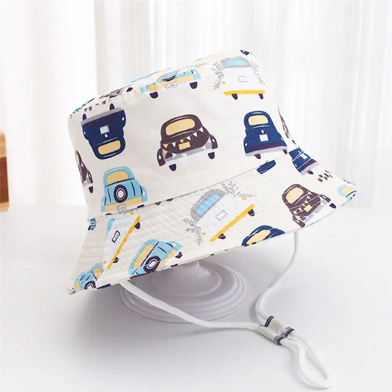 Summer Baby Panama Hat – Cartoon UV Sun Hat for Boys & Girls (Toddler Bucket Cap)